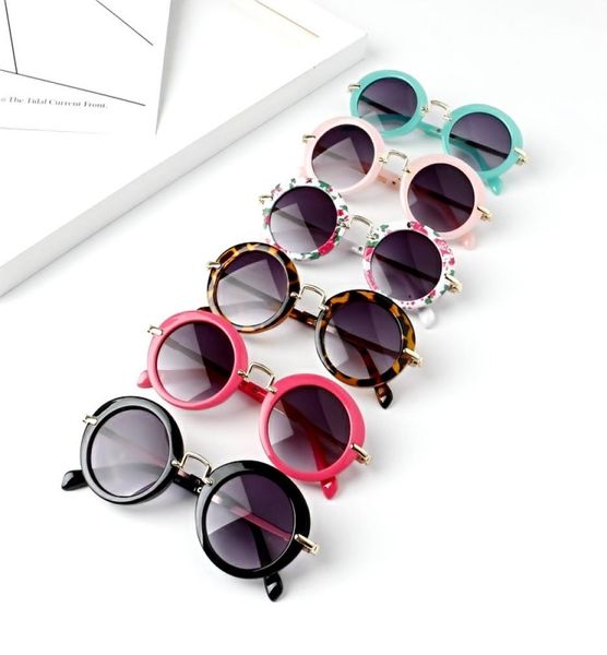 

sunglasses for kids round vintage sun glasses boys girls designer adumbral fashion children summer beach sunblock accessories9909337, Blue