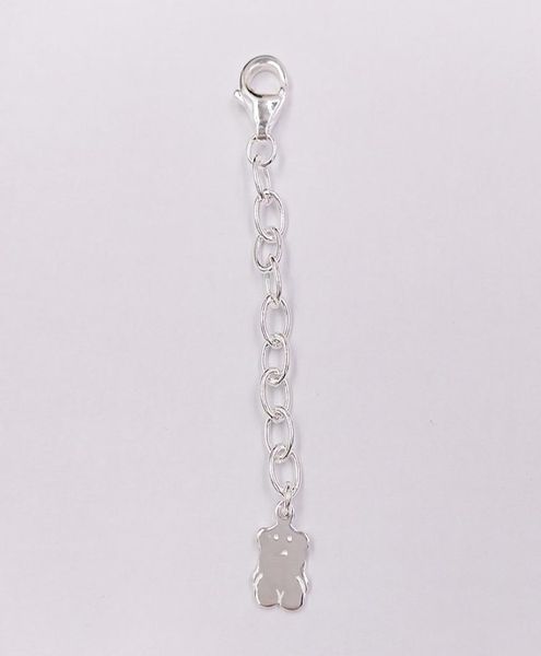 

bear basixs bracelet extension authentic 925 sterling silver fits european bear jewelry style gift andy jewel 5119017506439991, Golden;silver