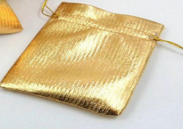 

100 gold gauze jewelry bags 7x9 cm 9x12cm 11x15cm 13x18cm adjustable jewelry packing gold color drawstring bag drawable wedding 2461799, Pink;blue