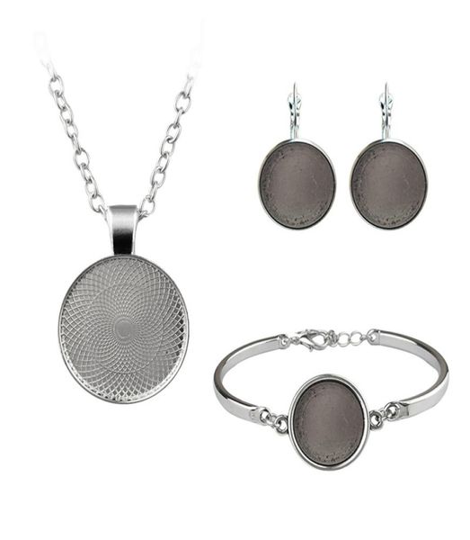 

sublimation blank bracelets for women fashion transfer printing bracelet pendant necklace earrings jewelry diy consumables wg1732333, Black