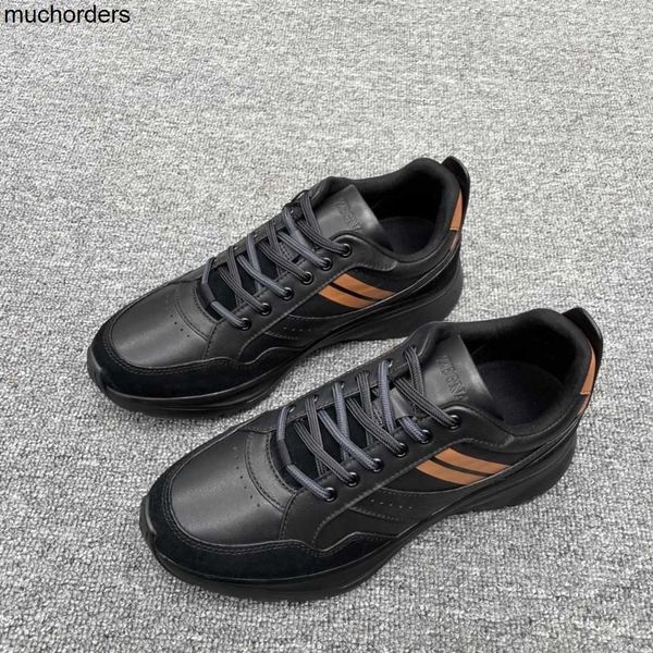 

zzegna zegna 2023 spring leather shoes with low sneakers, Black
