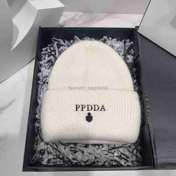 

luxury knitted hat designer beanie cap winter cashmere letter skull hats warm and cold ear protection outdoor hat, Blue;gray