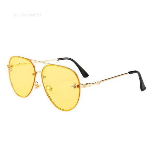 

2023 brand design sunglasses women men designer good quality fashion metal oversized sun glasses vintage female male uv400and5xx3r, White;black