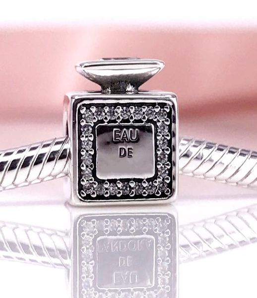 

signature scent, clear cz charm fit diy bracelet authentic 925 sterling silver 791889cz1853795, Black