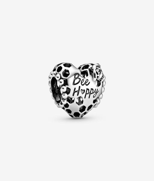 

new arrival 100 925 sterling silver bee happy honeycomb heart charm fit original european charm bracelet fashion jewelry accessor6387345, Bronze;silver