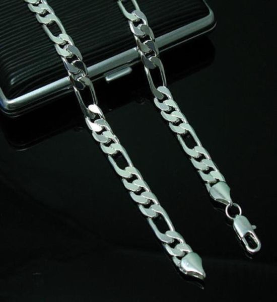 

promotion whole 2017 pericing fine 925 sterling silver jewelry men women flat sideways link chain necklace 4mm 1630inch cn102940413