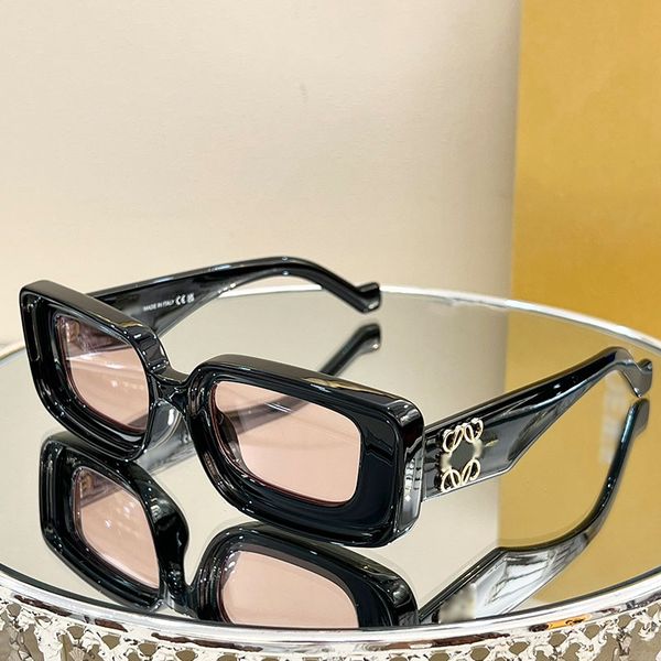 

sunglasses designer men chunky sheet lw40101 handmade glasses metal logo luxury quality sunglasses for women fashion style original box, White;black
