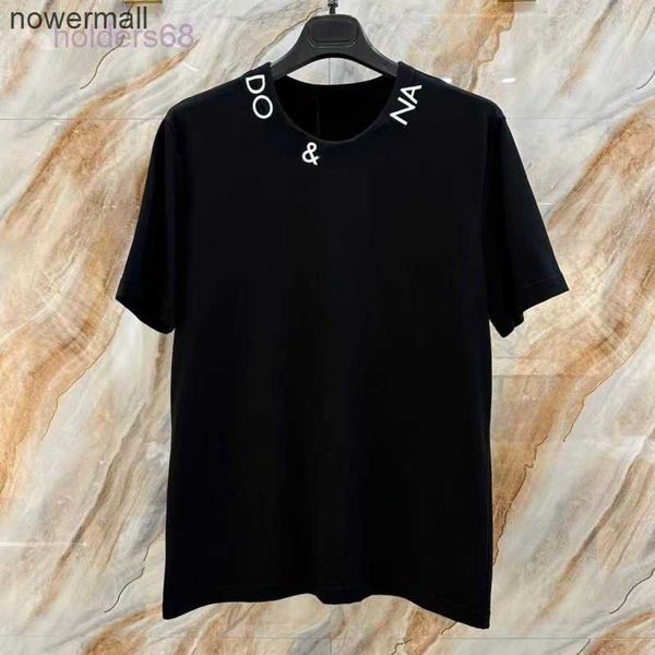 

sleeve d pullover dolcly round gabbanaly tee g designer fashion neck sweatshirt men short women tshirt dg summer cotton s 4xl 5xl, White;black