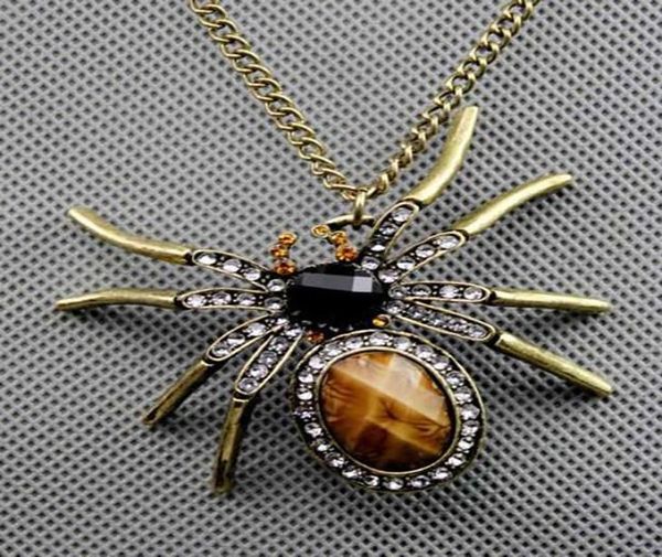 

pendant necklace for women girls gifts crystal jewelry cute pendant spider style fashion suspension necklaces4599865, Silver