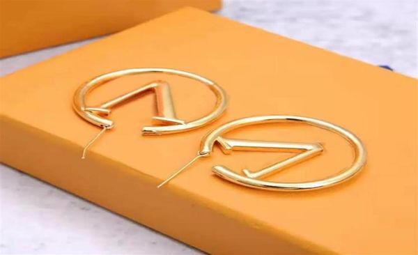 

womens big circle simple earrings hoop stud earring ear hook accessories wedding gift engagement jewelry30477043139, Golden;silver