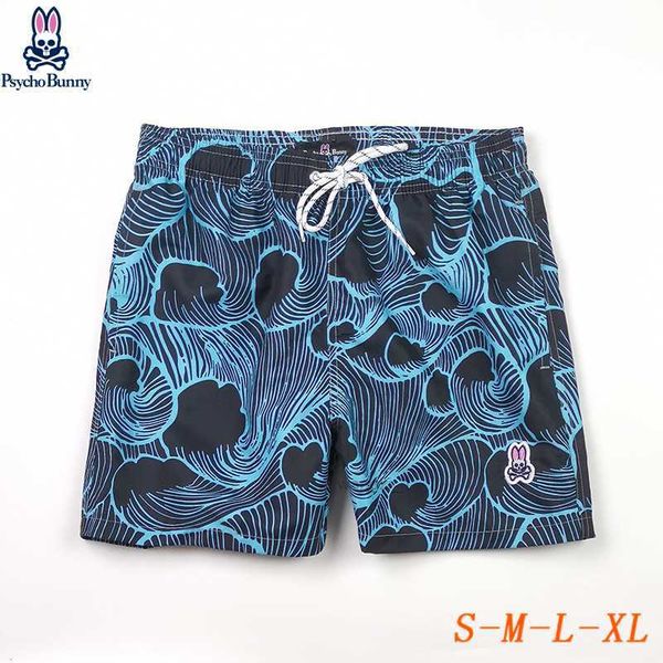 

psycho bunny designer shorts mens fashion beach pants skull rabbit luxury brand surfing sports quick dried european style rhude size 1 15 s0, White;black