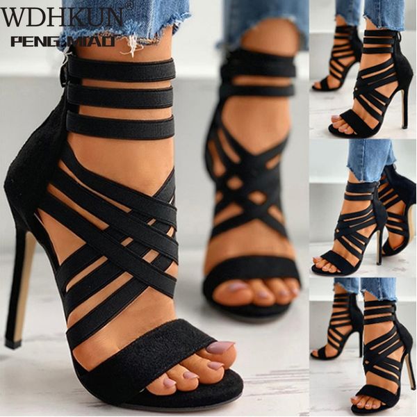 

dress shoes pump high heel sandals zipper fashion summer heels ladies peep toe shoe pumps 230625, Black