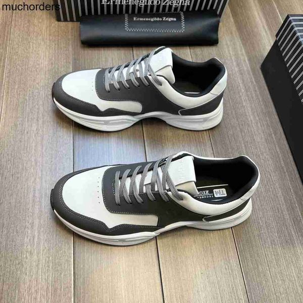 

zzegna zegna sneakers men's shoes 22spring new light running training shoes tide luxury campus academy style, Black