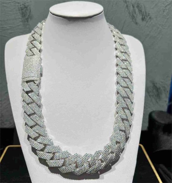 

kibo gems 925 sterling silver cuban link chain hip hop moissanite cuban chain