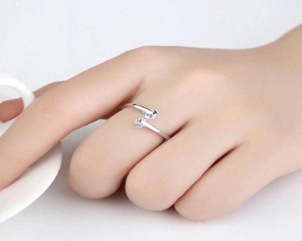 

925 sterling silver rings wedding open finger rings austrian crystal finger jewelry bohemian women luxury jewelry brand new ps00618498862, Golden;silver