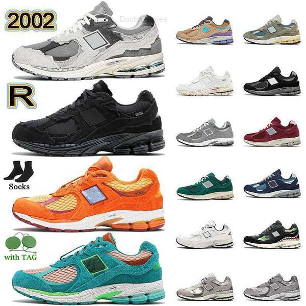 

designer running pack shoes protection nb sneakers 2002r fashion b2002r women mens rain cloud black white year of the ox peace be the