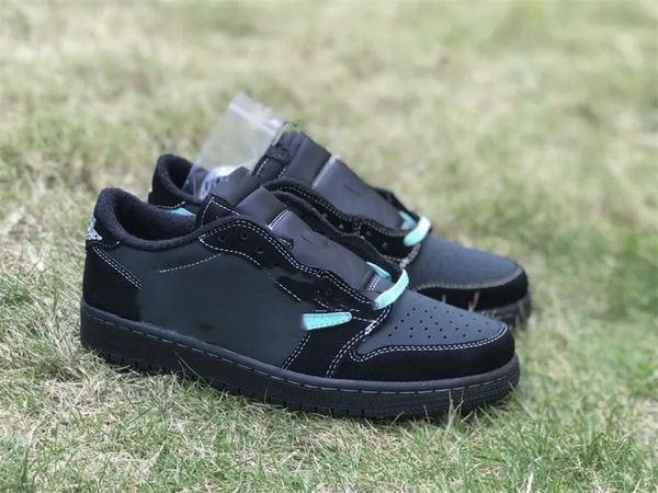 

ts designer basketball shoes 1837 tiffany og jumpman 1s low black blue green outdoor sneakers fast delivery with original box