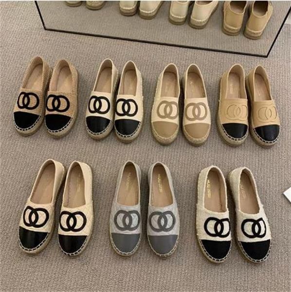 

2023 designer flat casual shoes woman luxury toe fisherman canvas shoe, Black