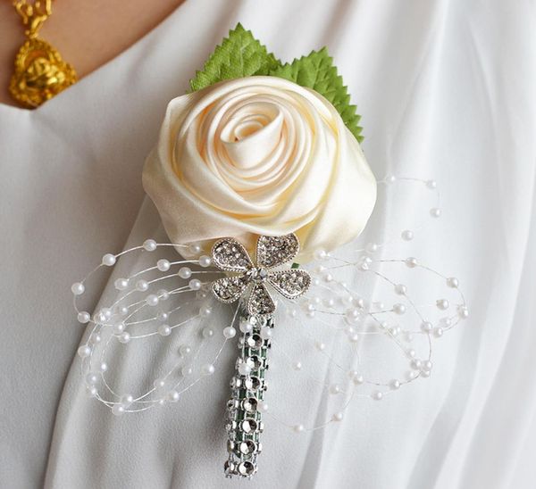 

lapel flower woman rose handmade boutonniere stick brooch pin men039s accessories in 5 colors9224785, Gray