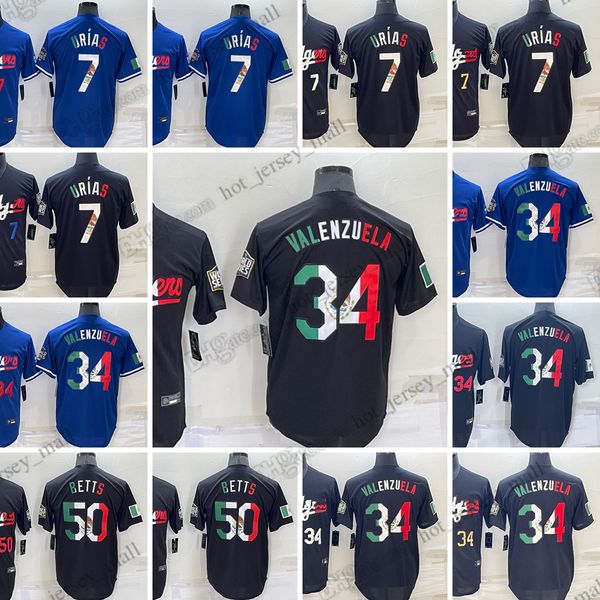 

julio urias rainbow ncaa college baseball jerseys freddie an cody bellinger mookie betts jackie fernando valenzuela chris taylor trea turner, Blue;black