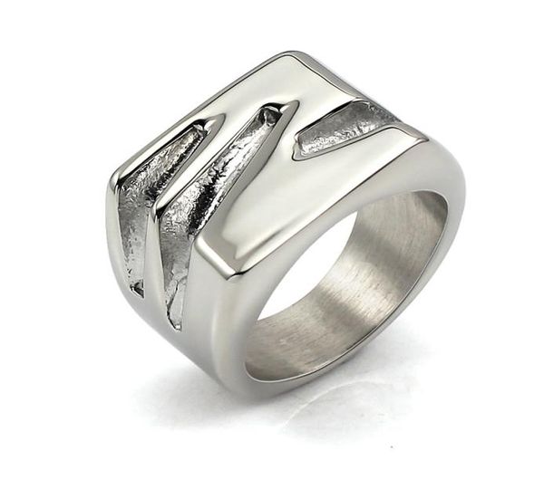 

2021 fashin shiny finish rings for women silver color 316l stainless steel plane ring jewelry9725161, Golden;silver