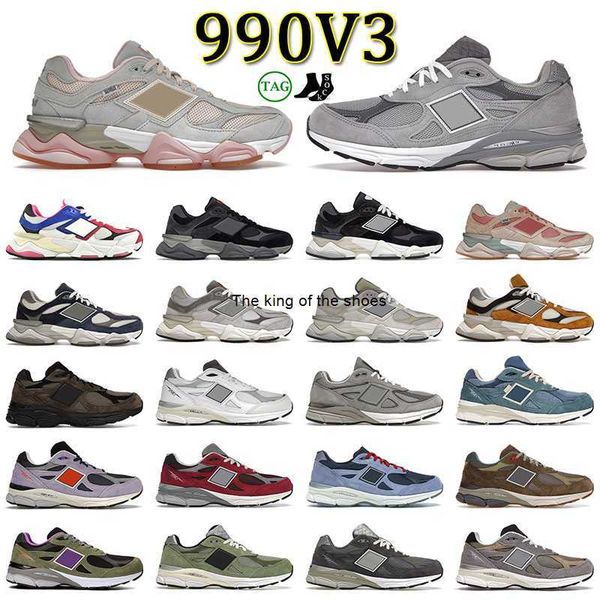 

original 990v3 designer shoes 990 v3 mens women 9060 trainers grey miusa teddy santis marblehead incense workwear jjjjound navy sea salt run, Black