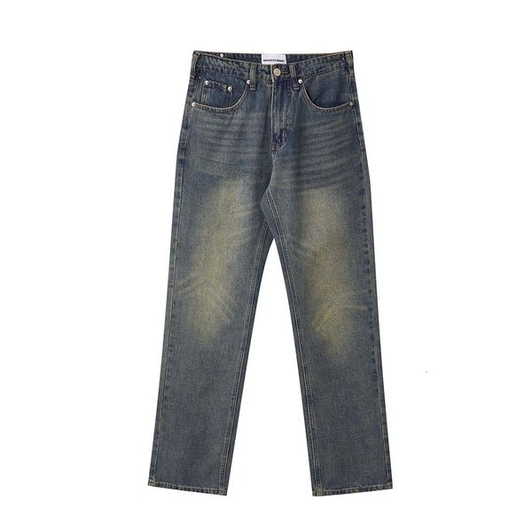 

men's jeans made extreme washed vintage denim jeans z126 230625, Blue