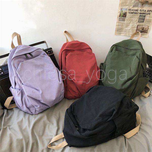 

japanese college style retro luluai backpack college student bag casual bookbag casual daypack student canvas backpack school bag for girls