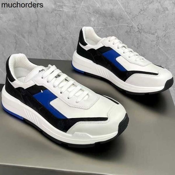 

bruti 1895 spring new pulse canvas leather sneakers men's low lace up casual shoes, Black