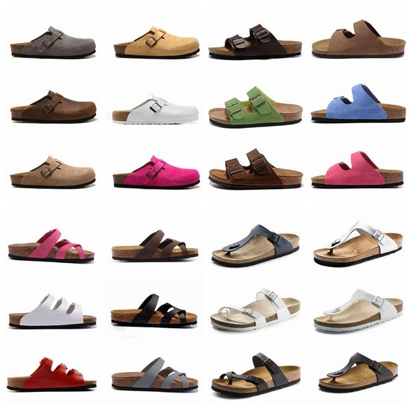

slippers designers birkens tock men women microfiber birko slides sandal clog sliders arizona men women shoes suede snake leather buckle str, Black
