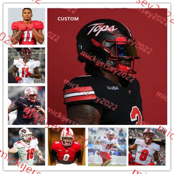 

dakota thomas western kentucky hillers 2023 football jersey virgil marshall a.j. brathwaite jr. juwuan jones dezmion roberson western kentuc, Black