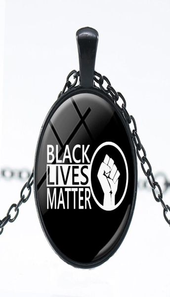 

10pcs i cant breathe pendant necklace american black lives matter glass necklace pendant jewelery for women men6342330, Silver