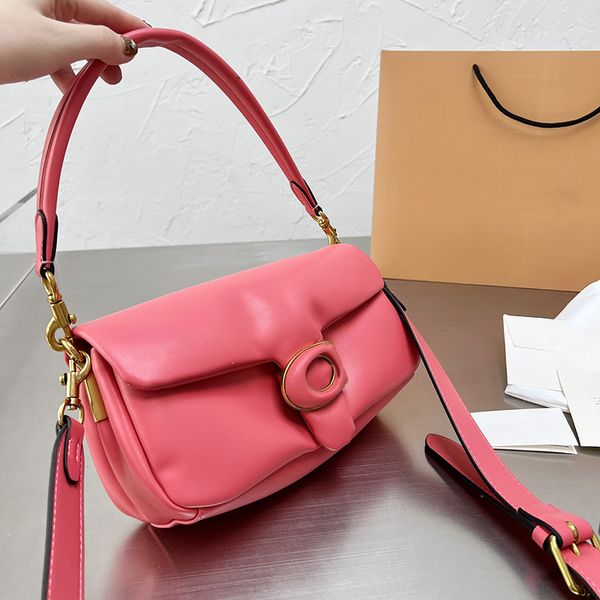 

fashion trendy coac designer shoulder shopping cloud hobos bags multicolors puff pillow women wallet pursrs leather luxury crossbody tabby b
