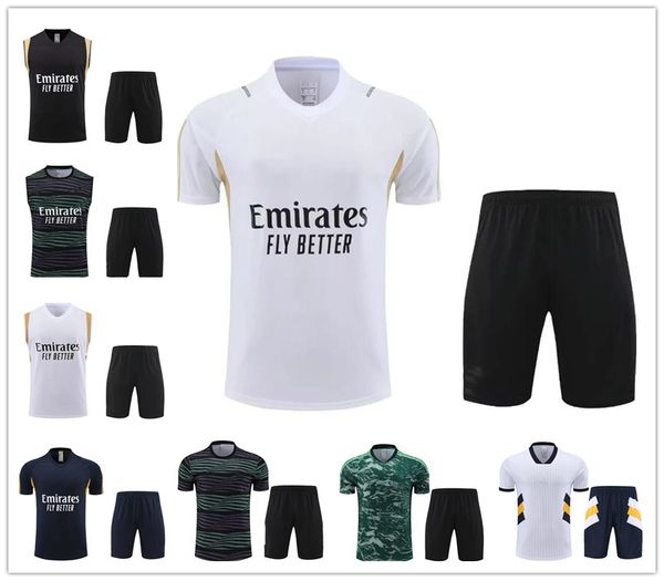 

2024 real madrids soccer tracksuits sets tracksuit set 22 23 24 men football kit chandal futbol survetement madrides madrides training jerse, Black