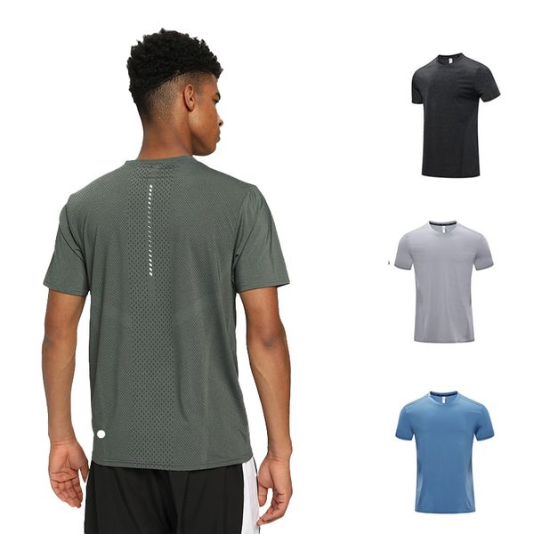 

Lu Set Men's Casual Basketball Quick-dry Sleeve Breathable High Elastic Sports Top 5XL Outdoor Running and Fiess Clothing Tennis Short T-shirt, Black