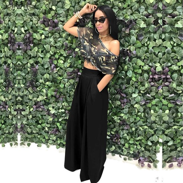 

women's autumn and winter wide leg harem baggy cargo women pants plus sizes fashion casual pants personality speaker pants wide leg 334, Black;white