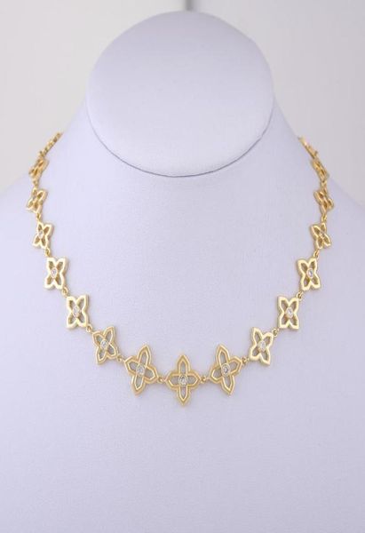 

chokers oyb korean style fourleaf clover necklace threepiece set female golden collars clover short jewelry8055804, Golden;silver