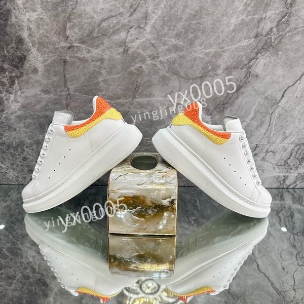 

2023 luxury designer shoes chaussures woman shoe sneakers womens mens casual shoes leather lace up fashion platform, Black