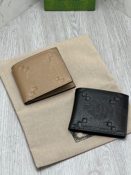 

men women wallet designer fashion brand letter logo black brown leather wallet ladies purse fashion card holder pocket bag, Red;black