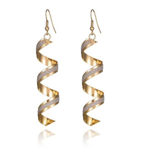

fashion punk women frosted earring lady girl dangle earrings charm jewelry valentine039s day gift silver gold black 3 col2826412