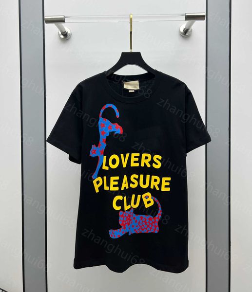 

23ss womens designer clothing tee womens t-shirt round neck pure cotton letter logo kitten print short sleeve t-shirt womens clothes, White