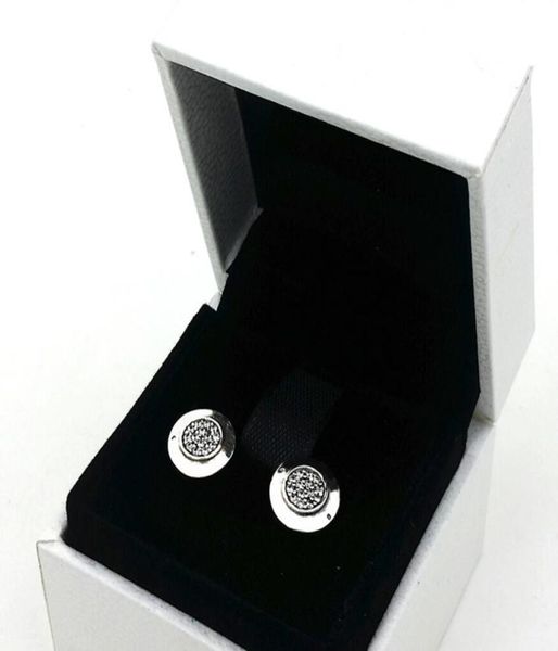 

women classic design jewelry designer earrings original box for 925 sterling silver crystal diamond womens stud ps15463915574, Golden;silver