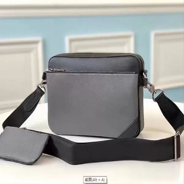 

2023 men fashion bag women luxury handbag pu leather shoulder bags designer handbags purse crossbody bag messenger 2 set