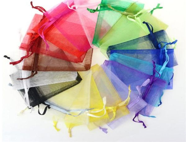 

79cm jewelry bags mixed organza jewelry wedding party favor xmas gift bags purple blue pink yellow black with drawstring gb1505 1390936, Pink;blue