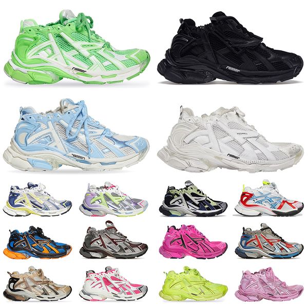 

designers women men shoes paris runner 7.0 transmit sense trainers black white pink blue deconstruction luxury sneakers 7 casual jogging hik