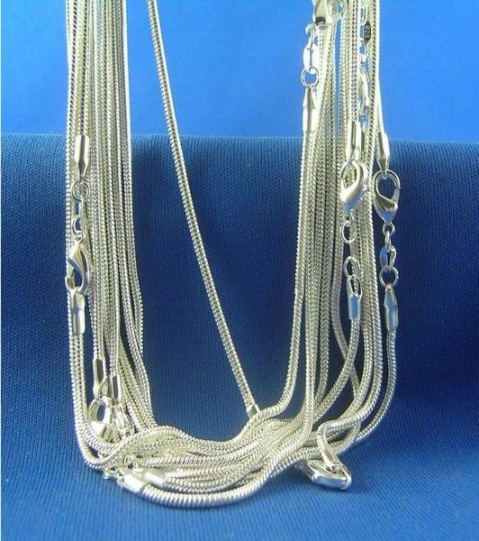 

wholesale 925 silver chains necklace chain necklaces 1.2mm 16"-24" 20pcs /lot f045808863