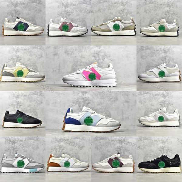 

new n327 nb 327 n running shoes white navy blue light camel white grass green sea salt red bean milk dark gray low jogging walking mens wome