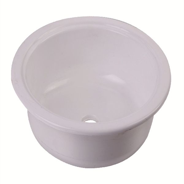 

round white acrylic sink basin 375*130mm marine boat caravan rv camper gr-y008