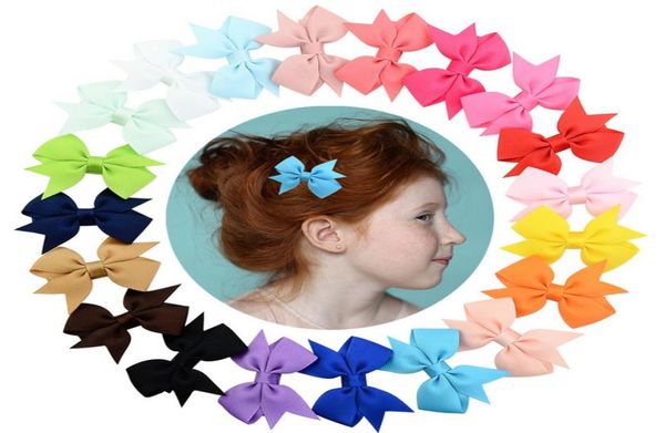 

colors girls baby small cute bow hairpin headwear childrens hair accessories crocodile clip fishtail fashion hairclip 8115300100, Slivery;white