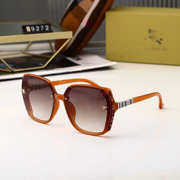 

wholesale of sunglasses new fashion women's square mirror legs personalized brick inlaid sunglasses uv resistant glasses, White;black